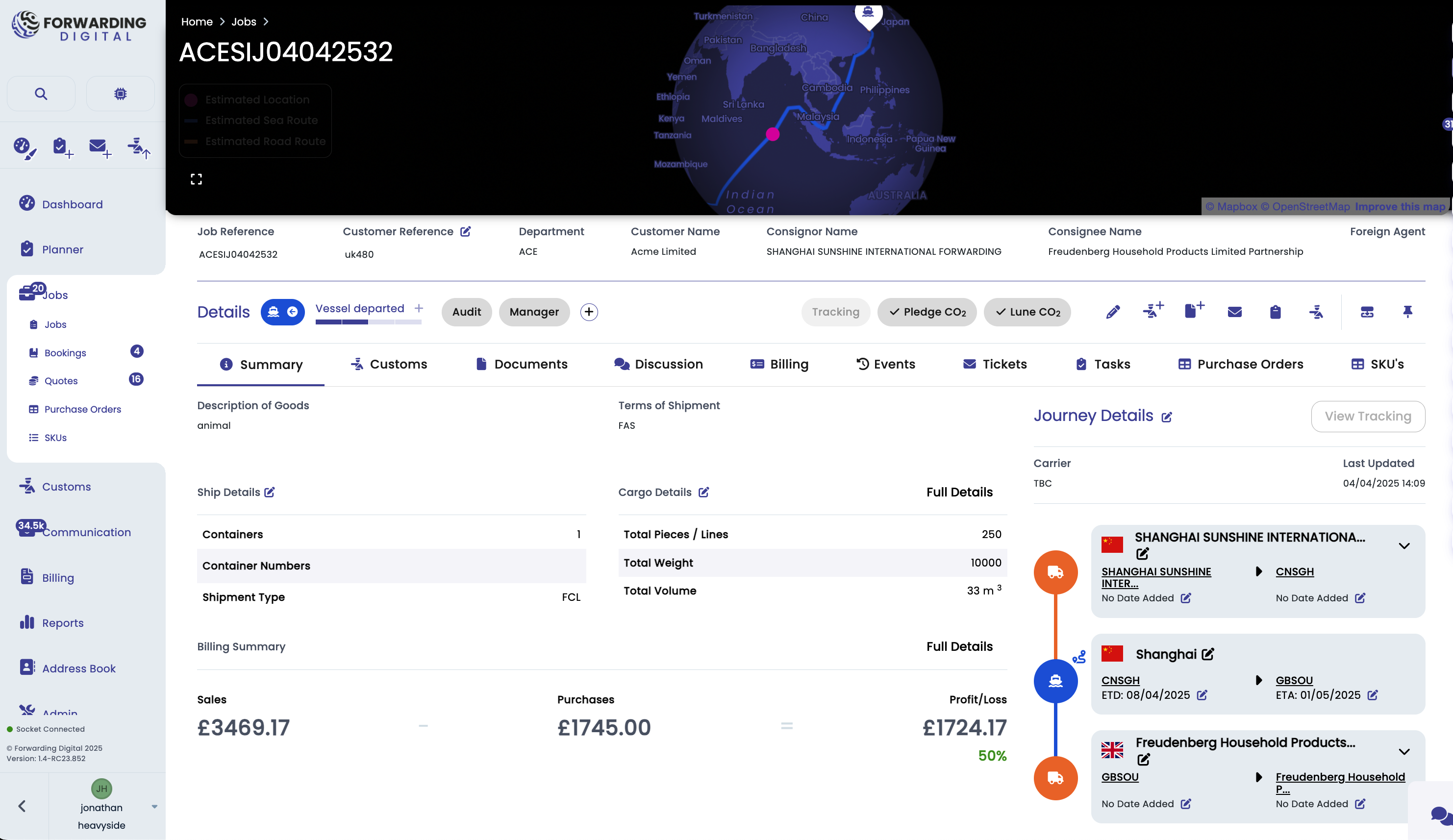 Forwarding Digital - Future-Proof Freight & Customs Software